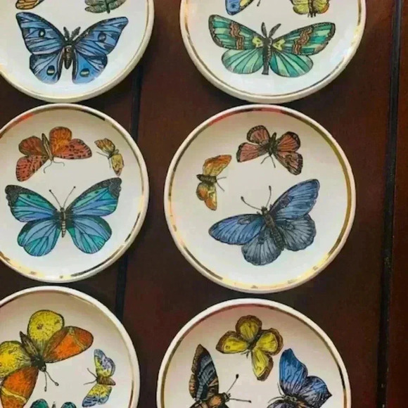 1960s Italian Porcelain Coasters by Bucciarelli Milano - Picture 3 of 9